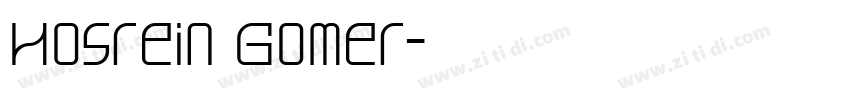 Hosrein Gomer字体转换
